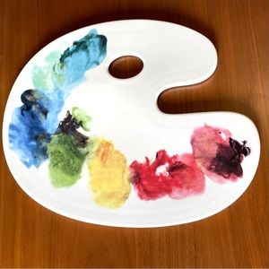 Fishs Eddy Artist Palette Tray for cheese or charcuterie board
